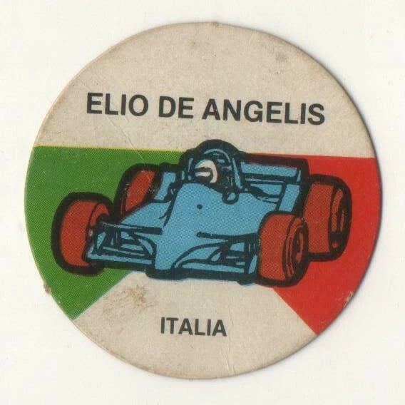 ELIO DE ANGELIS Race Car Driver Formula 1 Rare Vintage Card Argentina