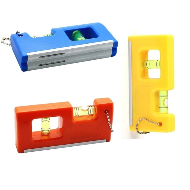 1 pz plastica tipo T livello bolla blu arancione colore acrilico bastone da pollice orizzontale