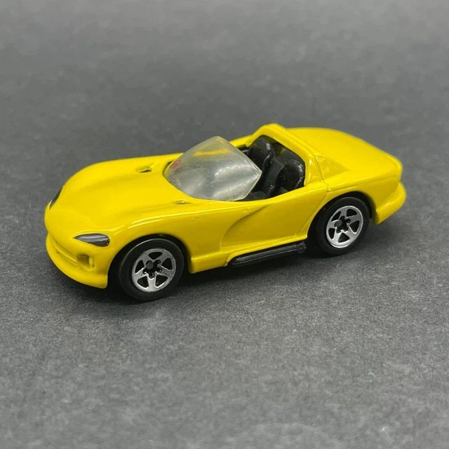 Hot Wheels Dodge Viper RT/10 Sportwagen gelb Druckguss 1/64 Maßstab lose 2