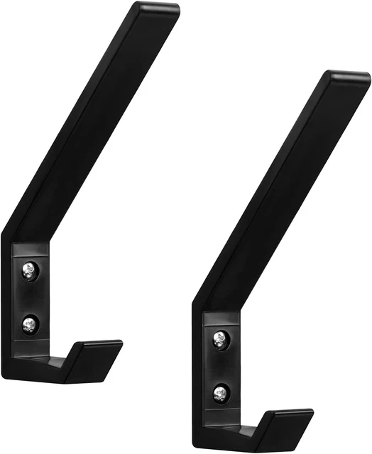 2PCS Motorcycle Helmet Holder Hooks - Wall Mount Coat Hangers