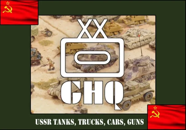 GHQ, CinC, Heroics, micro armour, 1/285, 1/300 Soviet Russian tanks, trucks. WW2