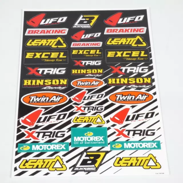 Planche stickers autocollant Blackbird multimarque pour moto scooter UFO