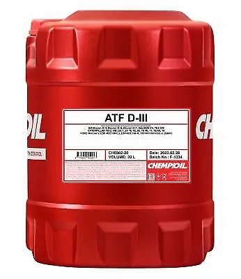 20L CHEMPIOIL ATF D-III AUTOMATIKGETRIEBEÖL passend für GM Dexron III FORD MB