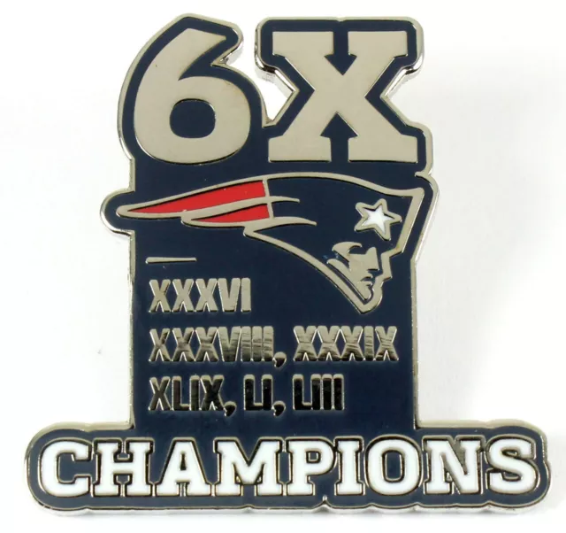 New England Patriots 6-Time Super Bowl Champions Pin - Limited 1,000