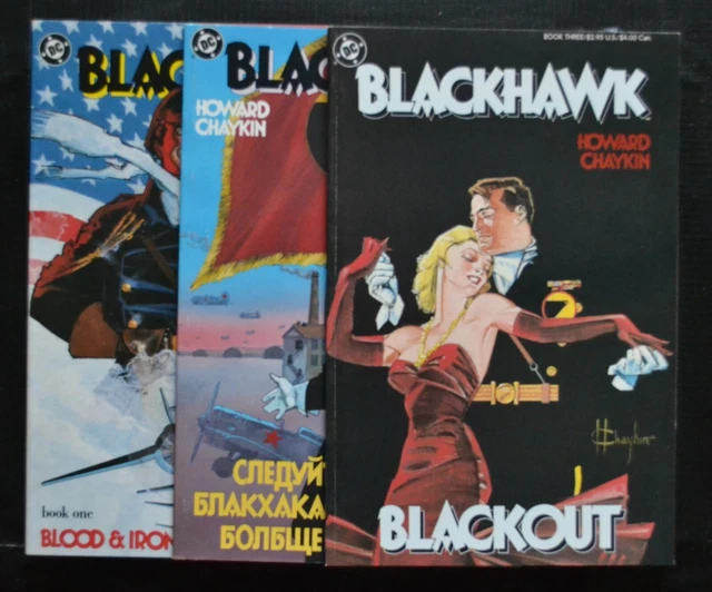 Blackhawk # 1-3 : Very Fine/Near Mint : 1987 : Dc Comics.