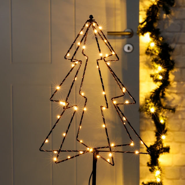 LED GARTENSTECKER WEIHNACHTSBAUM Weihnachten Deko Beleuchtung Garten
