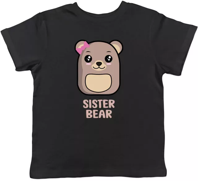 T-shirt Bear Family Sister bambini bambini ragazzi ragazze regalo