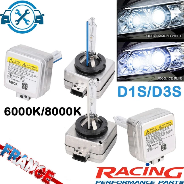 Ampoules Xénon HID D1S/D3S 6000K Et 8000K - 2 Brûleurs 35W - Pour Phare - Neuf