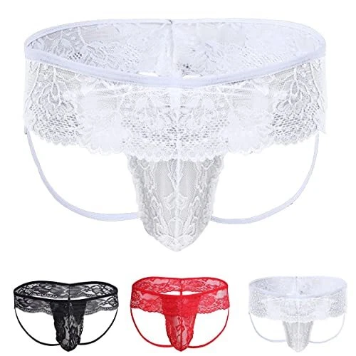 Biancheria Intima Perizoma Uomo Sexy Ed Elegante Trasparente - Foto 3