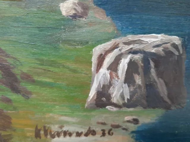 KÖNIGSSEE BERCHTESGADEN Gemälde Original handgemalt signiert Münch 36 3