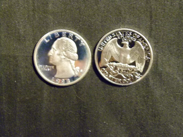 1993 S Proof Silver Washington Quarter Fresh From Proof Sets