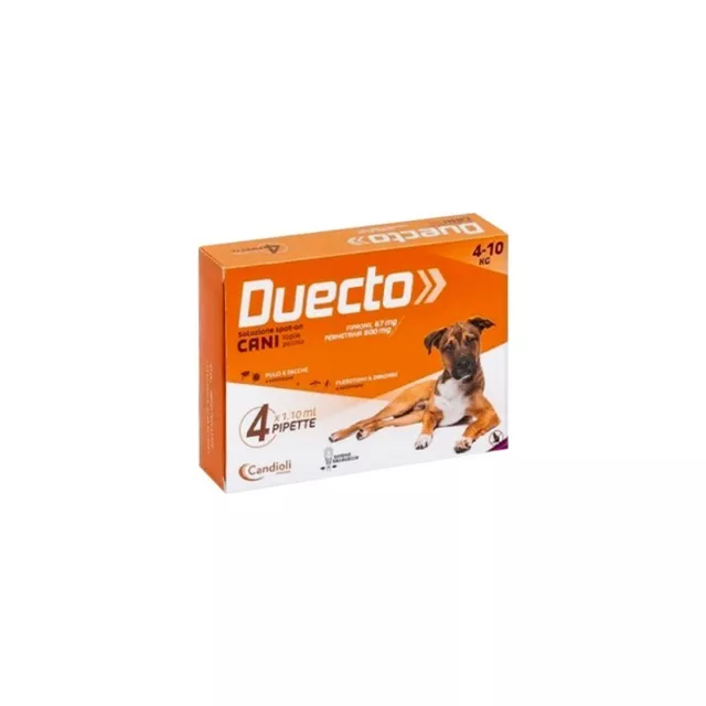 CANDIOLI Duecto Cani 04-10 Kg - trattamento antiparassitario spot on 4x1.1 ml