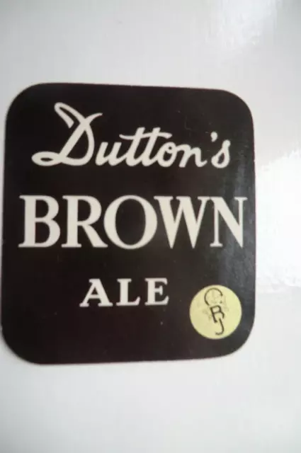 Mint Dutton's Brown Ale Brewery Beer Bottle Label