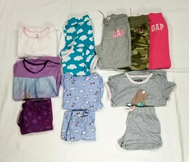 Girls Clothing Lot Size 6 Gap Carters Gymboree Eddie Bauer Sweats PJ 12 Pieces