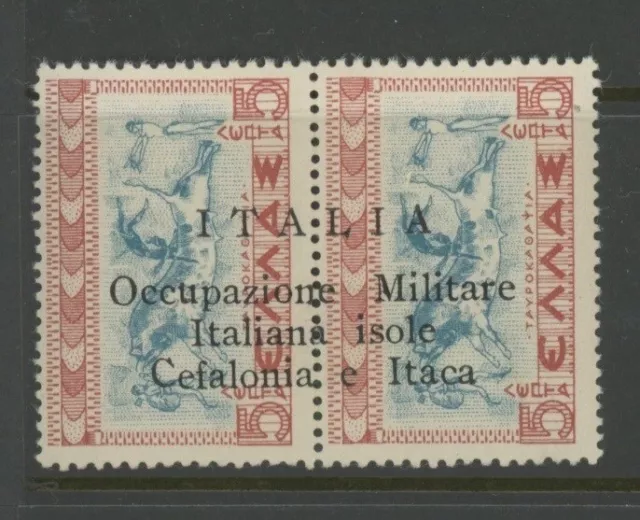 Italy-Ionian Is-Cefalonia E Itaca, Mint, #N1, Og Vlh, Pair, Fresh, Clean