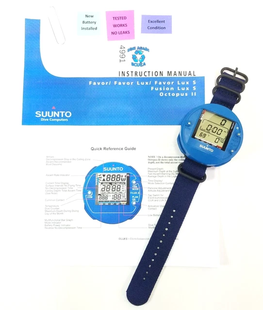 SUUNTO SEAQUEST FAVOR S Scuba Dive Wrist Computer Companion Fusion Octopus 4991 95.77 PicClick UK