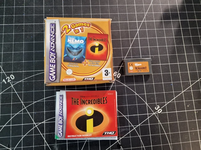 Notice Originale GBA – The Incredibles Et Op Zoek Naar Nemo – PAL Hollande