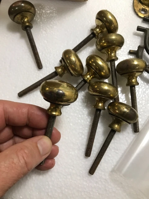 RARE 18th/19th CENTURY BRASS Period Original KNOB! GEORGIAN! PRICED EACH! 1 1/4”