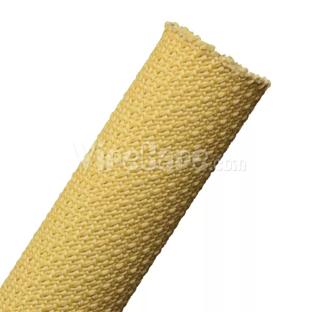 Techflex Aramid Armor - 1 1/4" - Yellow - 5FT  KVX1.25YL