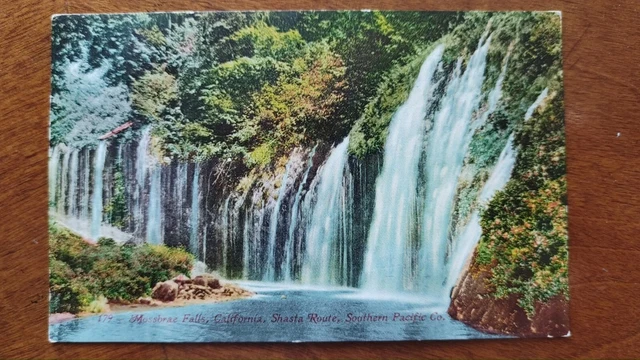 Vintage PC Mossbrae Falls, CA, Shasta Route, SPRR. #179