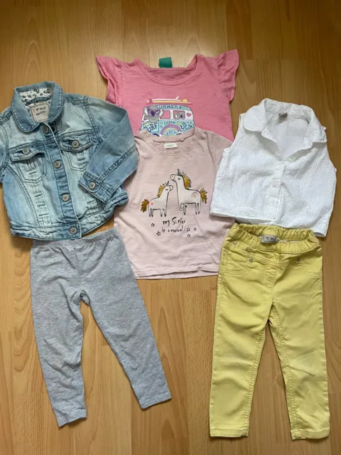 Toddler girl 18-24 month 1.5-2yr summer bundle denim jacket jeans tops leggings