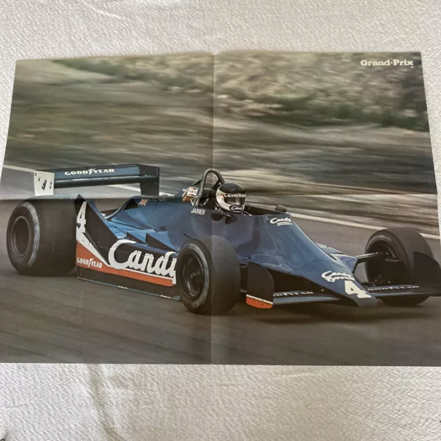 Poster 2 Sided Grand Prix International Candy Tyrrell Size 58 X 42 CM Cutaway