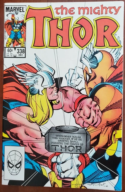 The Mighty Thor #338 NM 9.2 (1983) ~ ✨ 2nd Appearance of Beta Ray Bill!
