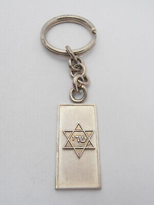 Stella di David : Portachiavi in Argento 925 - Simbolo Ebraico - Brisè -