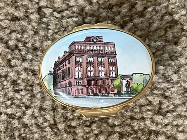 Halcyon Days Enamel Trinket Box Cooper Union Building