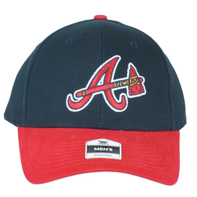MLB Fan Favorite Atlanta Braves Uomo Bicolore Curvo Bill Regolabile Cappello