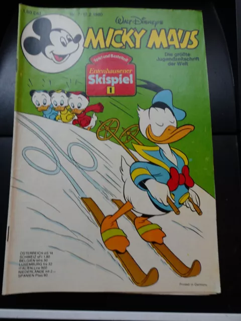 Micky Maus Heft Nr. 7 von 1980