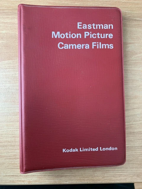 Folleto técnico vintage de películas para cámara de cine Kodak Eastman