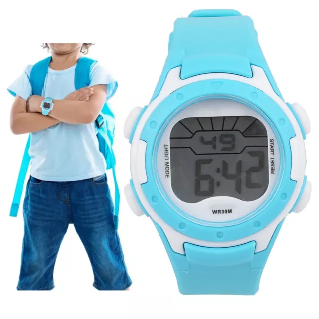 (9688-5 Cyan) 02 015 Montre électronique Montre-Bracelet électronique