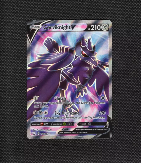 Pokemon Card Corviknight V 156/163 Battle Styles NM Ultra Rare