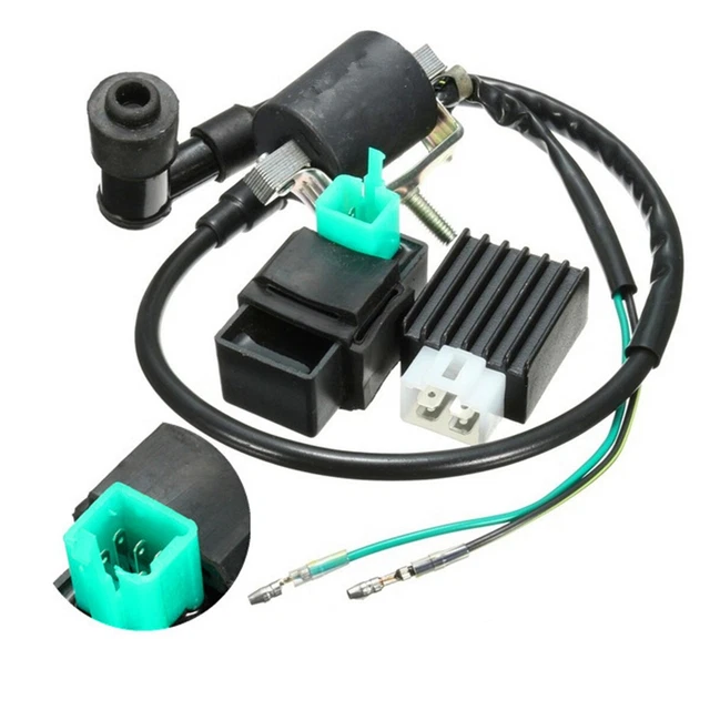 MOTORCYCLE IGNITION COIL CDI Box Rectifier Universal Black For Dirt