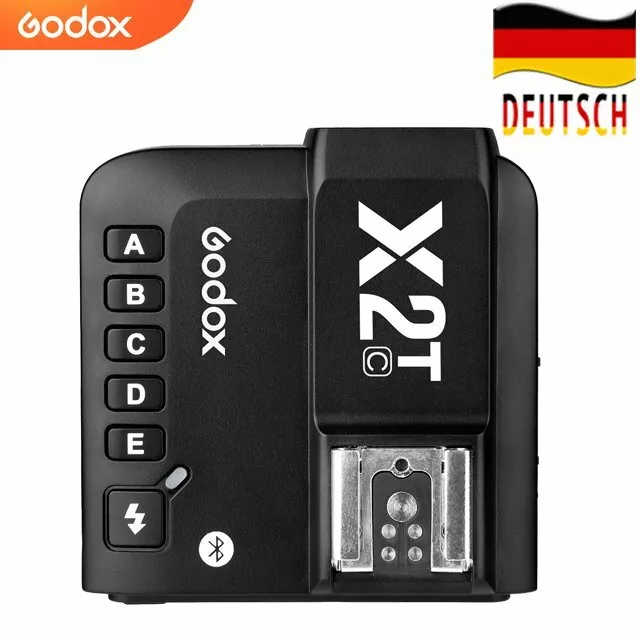 DE Godox X2T-C Wireless Blitzauslöser Trigger TTL 2.4G 1/8000s Für Canon