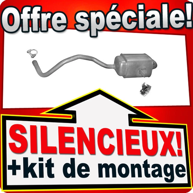 Échappement Renault Mégane II & Scénic II 1.5 DCI - Silencieux Arrière Kit Complet