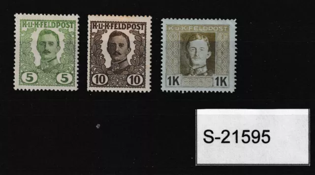 Austria Feldpost 1918 issues S-21595