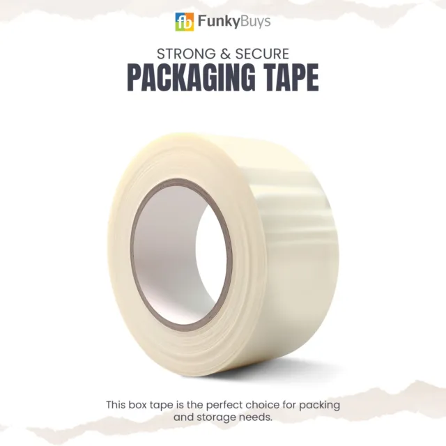 Clear Strong Parcel Packing Tape Carton Sealing 48mm X 132m Sellotape Packaging