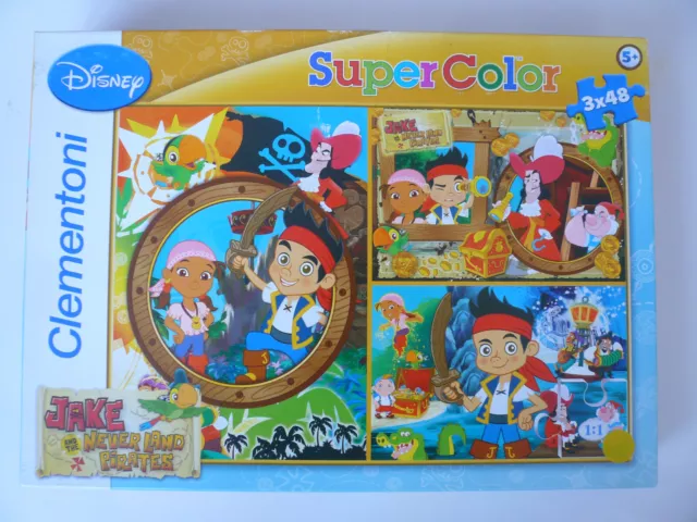 Spielzeug 3 Puzzle Puzzlebox Disney Jake and the never Land Pirates Clementoni