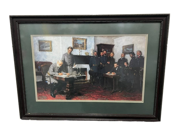 Tom Lovell Lovell's "Surrender at Appomattox" Framed Print