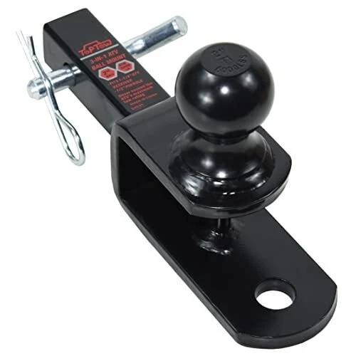ATV/UTV Trailer Hitch Towing Ball Mounts , 2-Inch Ball, Clevis Pin