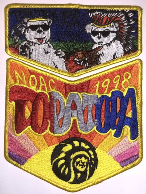 Lodge # 291 Topa Topa Grateful Dead Bears 2 piece OA Flap Set NOAC 1998 MINT
