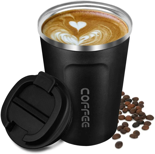 Senelux Double Wall Insulated Coffee Cup Stainless Travel Mug 13oz 380ml 18oz