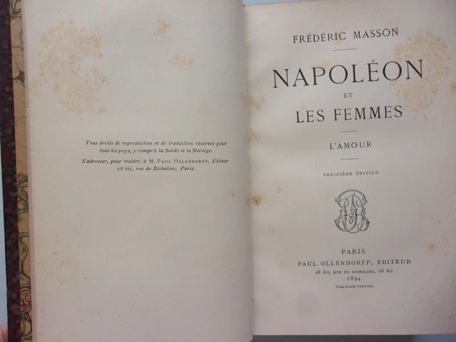 NAPOLEON Chez LUI (Fr. Masson) - Édition 1951 - Beau Livre Illustré D'occasion