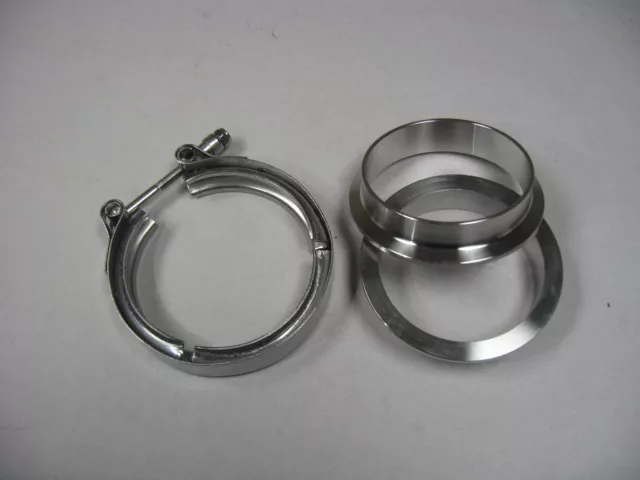 304 Stainless Steel 2.50" inchTurbo Exhaust Down Pip V band Vband set