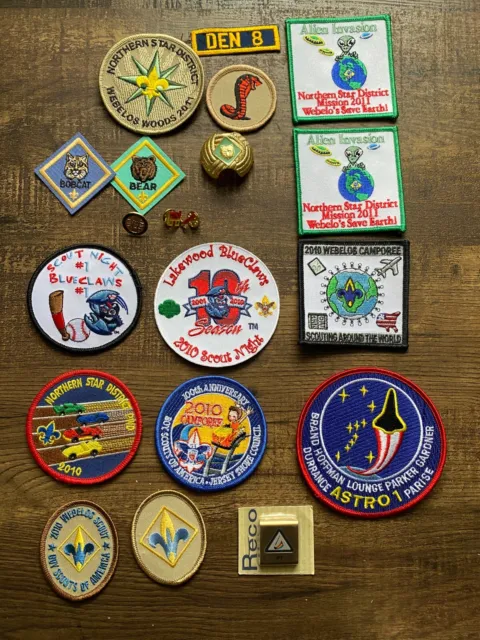 Lot of 19 Webelos Patches Pins Badges BSA - from 2010 (ish)