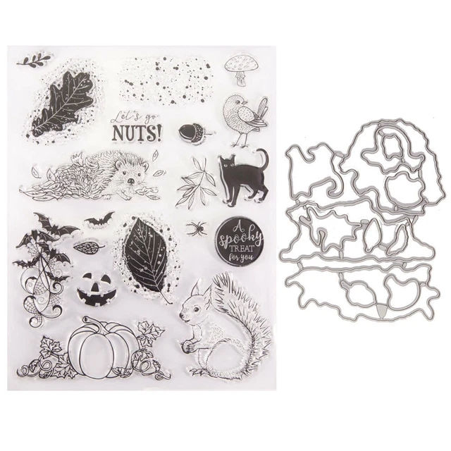 Metall Cutter Stempel Kürbis Halloween Siegel DIY Scrapbooking Schablonen Bastel