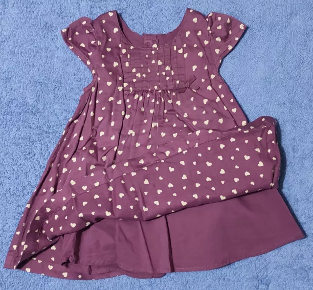 MATALAN Baby Girls Lined Dress With Knickers 3-6 Months Vgc 3