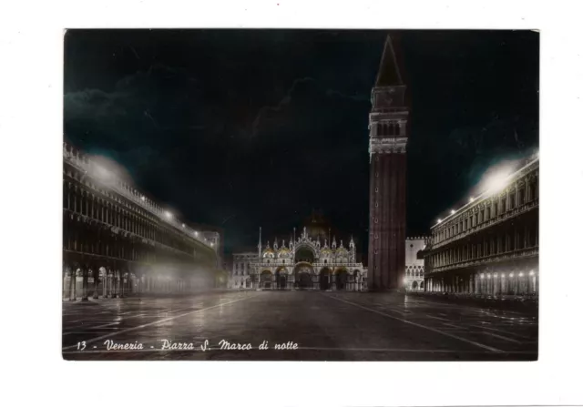 AK Ansichtskarte Venezia / Piazza S. Marco di notte / Italien